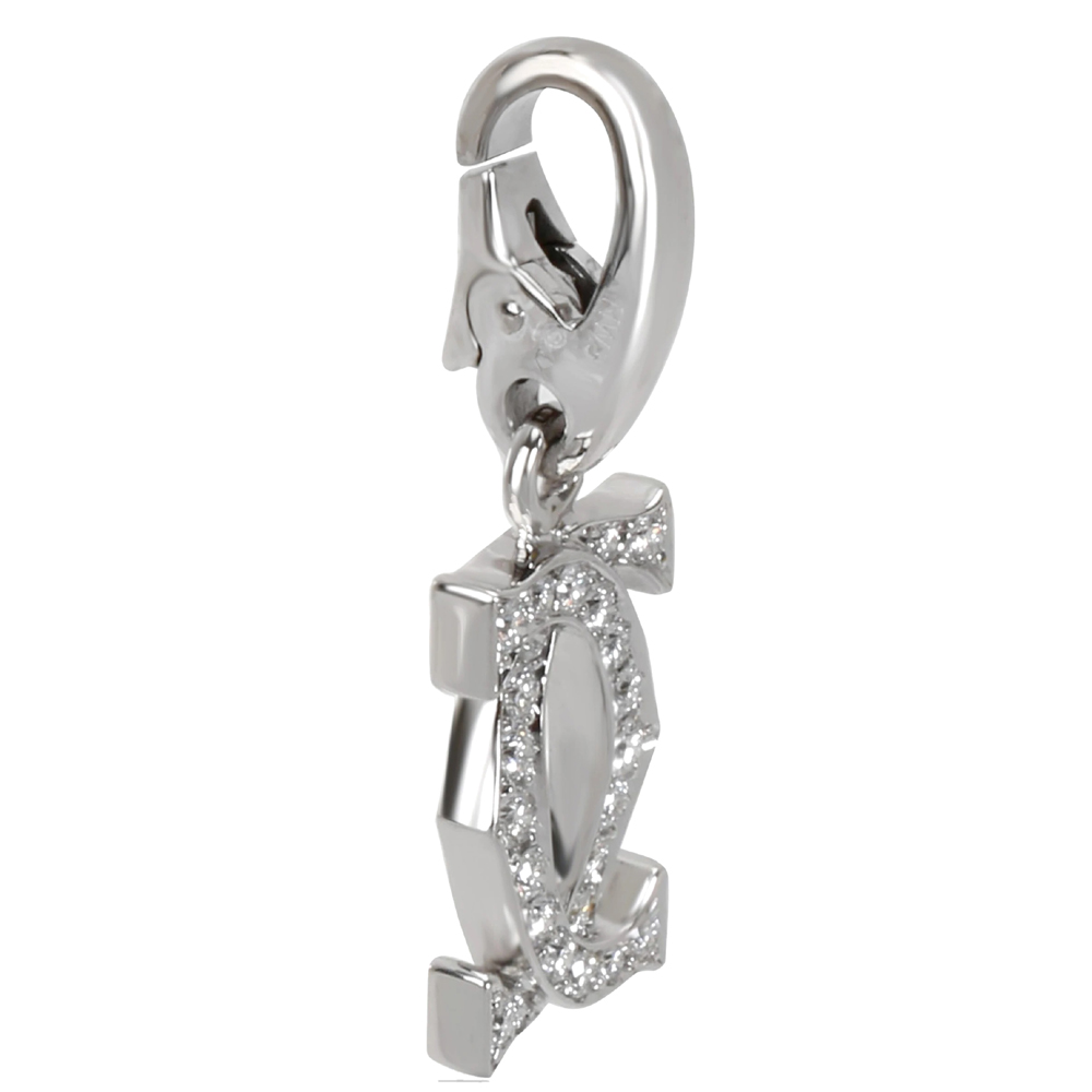 

Cartier Interlocking C Diamond 18K White Gold Pendant
