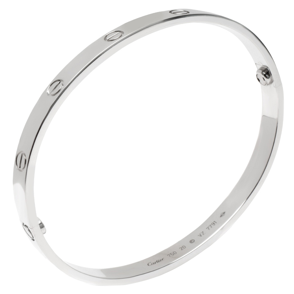 

Cartier Love 18K White Gold Bracelet Size