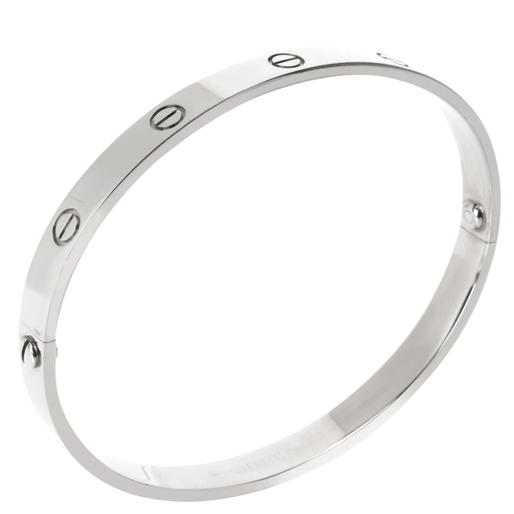 

Cartier Love 18K White Gold Bracelet Size