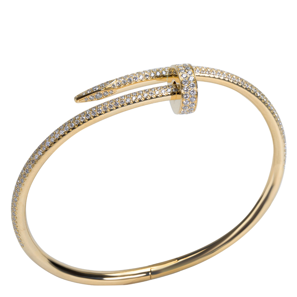 

Cartier Juste un Clou 2.26 CTW Diamond 18K Yellow Gold Bracelet