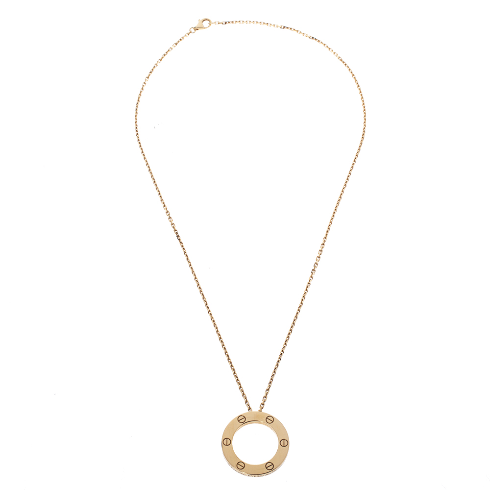 

Cartier Love 18K Yellow Gold Pendant Necklace