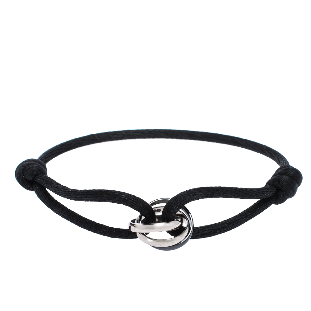 cartier trinity black string bracelet