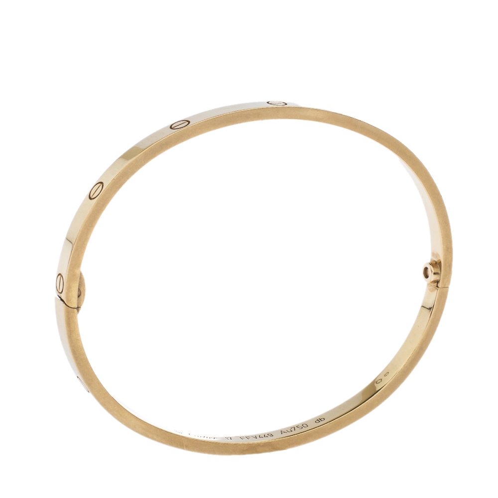 

Cartier Love 18K Yellow Gold SM Bracelet 17