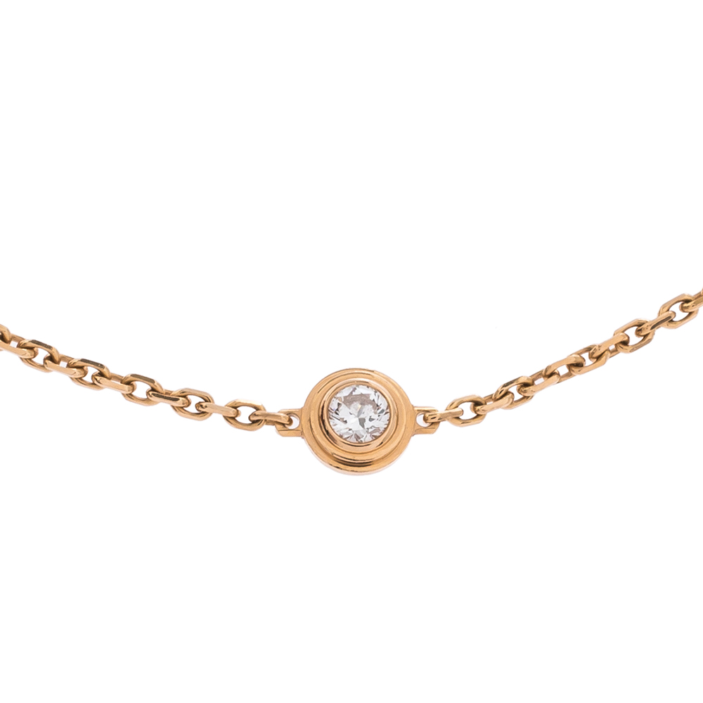 

Cartier Diamants Legers De Cartier Diamond 18K Rose Gold  Bracelet
