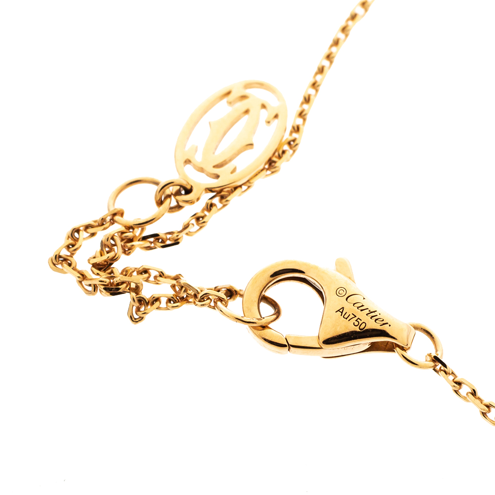 Bracelet Cartier Diamants LÃ©gers Necklace VINTAGE 60s 70s Leather