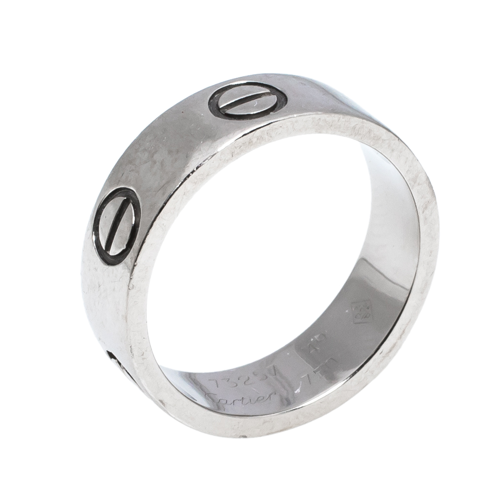 cartier love band white gold