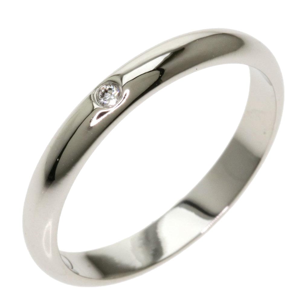 Cartier 1895 Platinum Diamond Wedding Band Ring Size 49