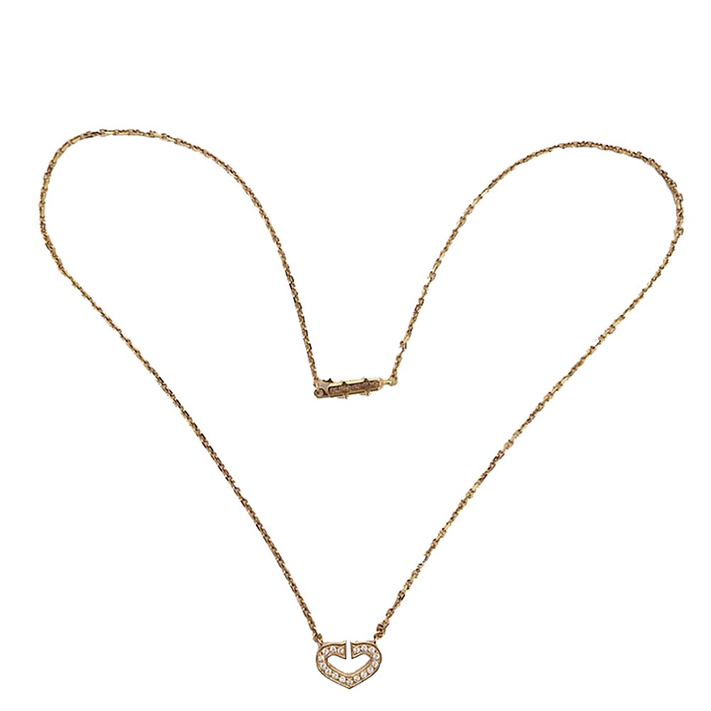 

Cartier C Heart of Cartier Diamond 18K Yellow Gold Necklace