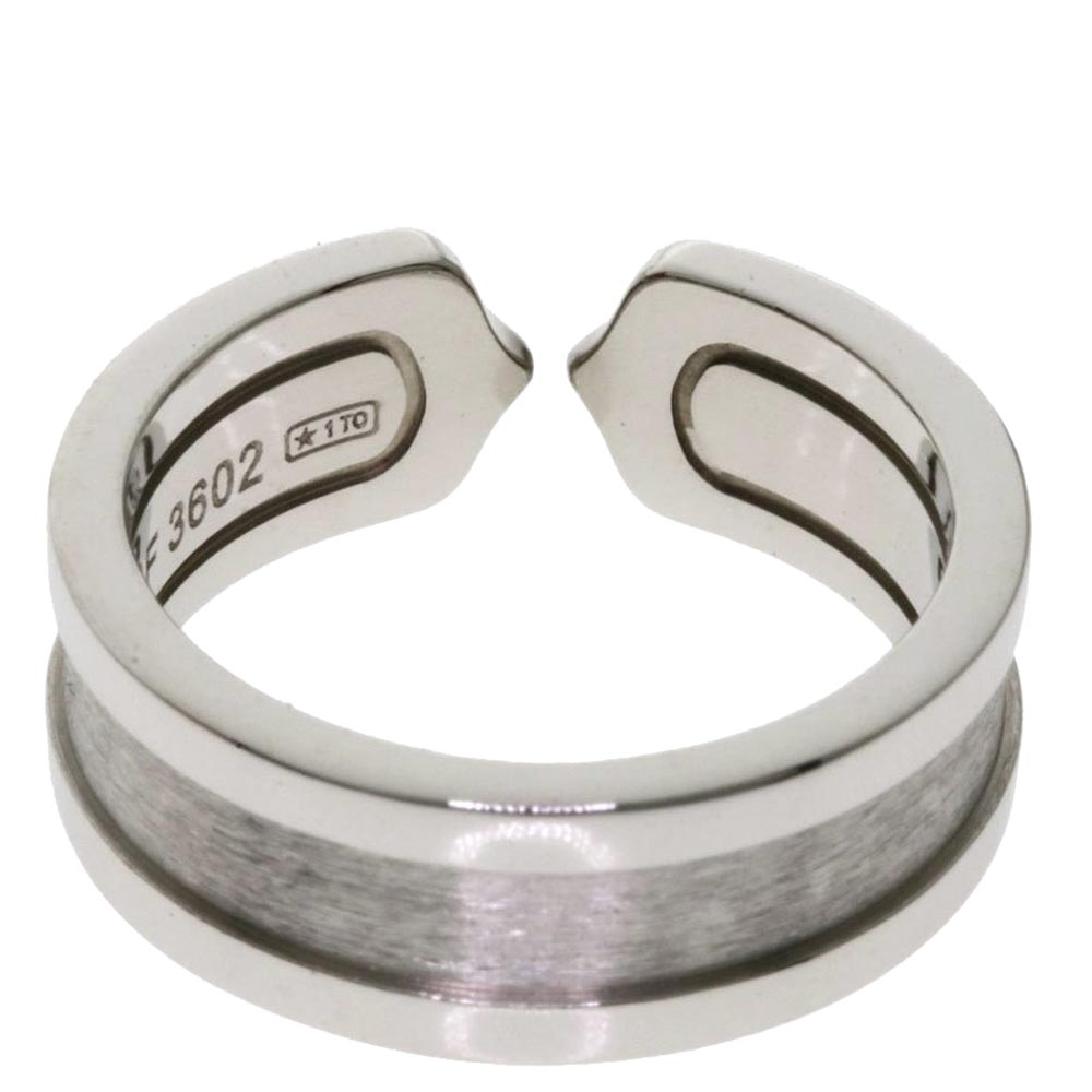

Cartier Double C de Cartier 18K White Gold Ring Size
