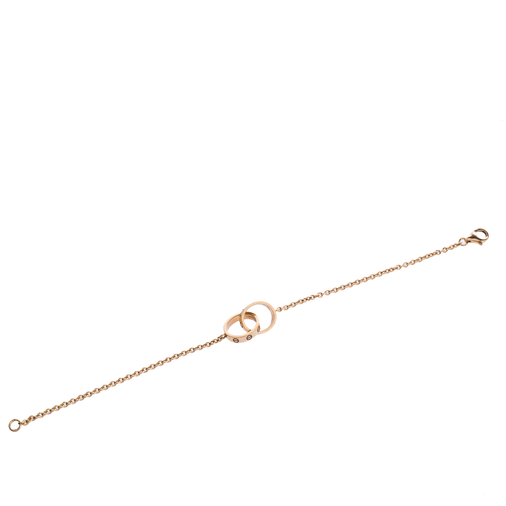 

Cartier LOVE Interlocking 2 Hoops 18K Yellow Gold Bracelet