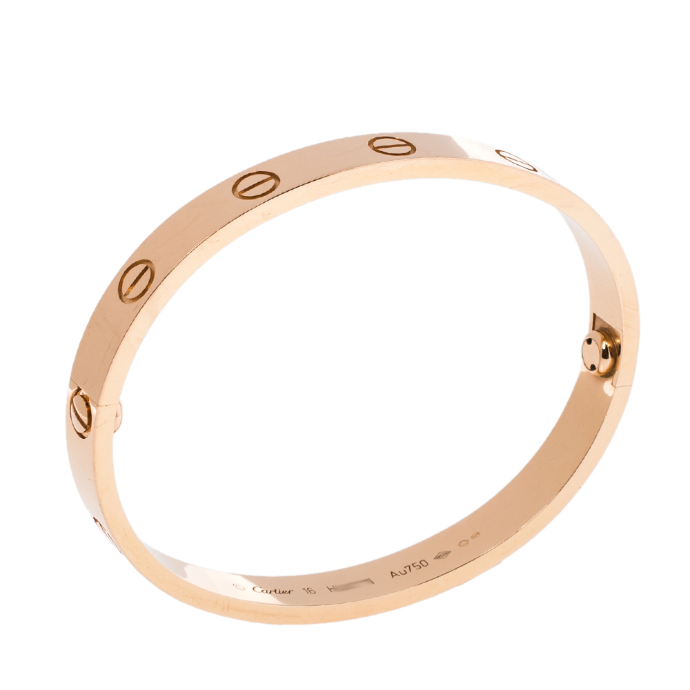 

Cartier LOVE 18K Rose Gold Bracelet 16