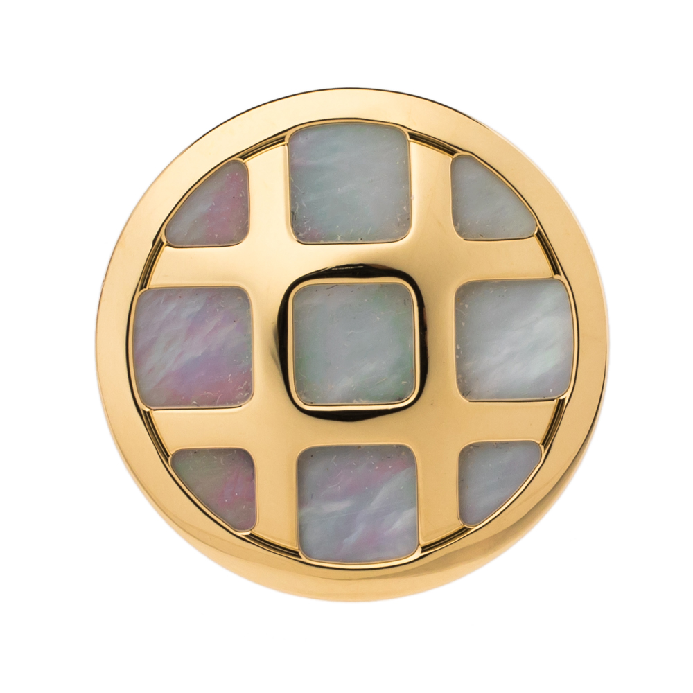 

Cartier Pasha de Cartier Mother of Pearl 18K Yellow Gold Circular Cocktail Ring Size