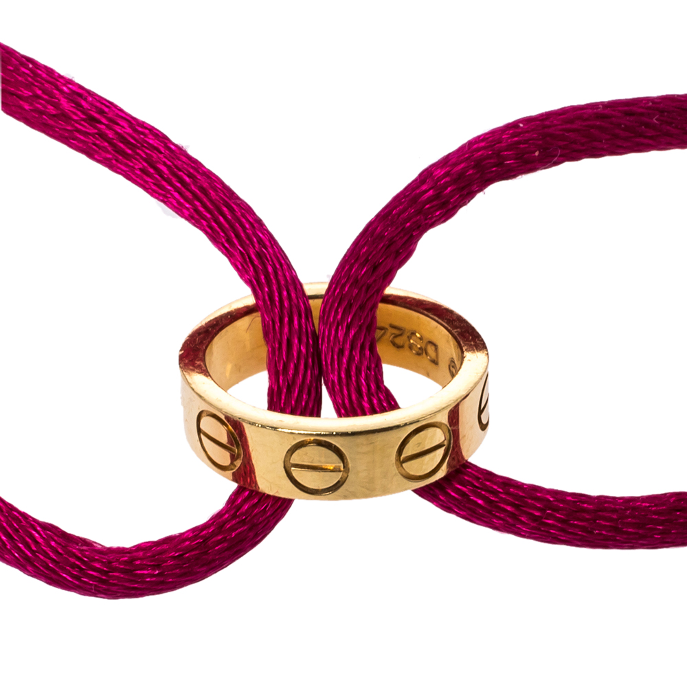 

Cartier Love 18K Yellow Gold Adjustable Cord Bracelet