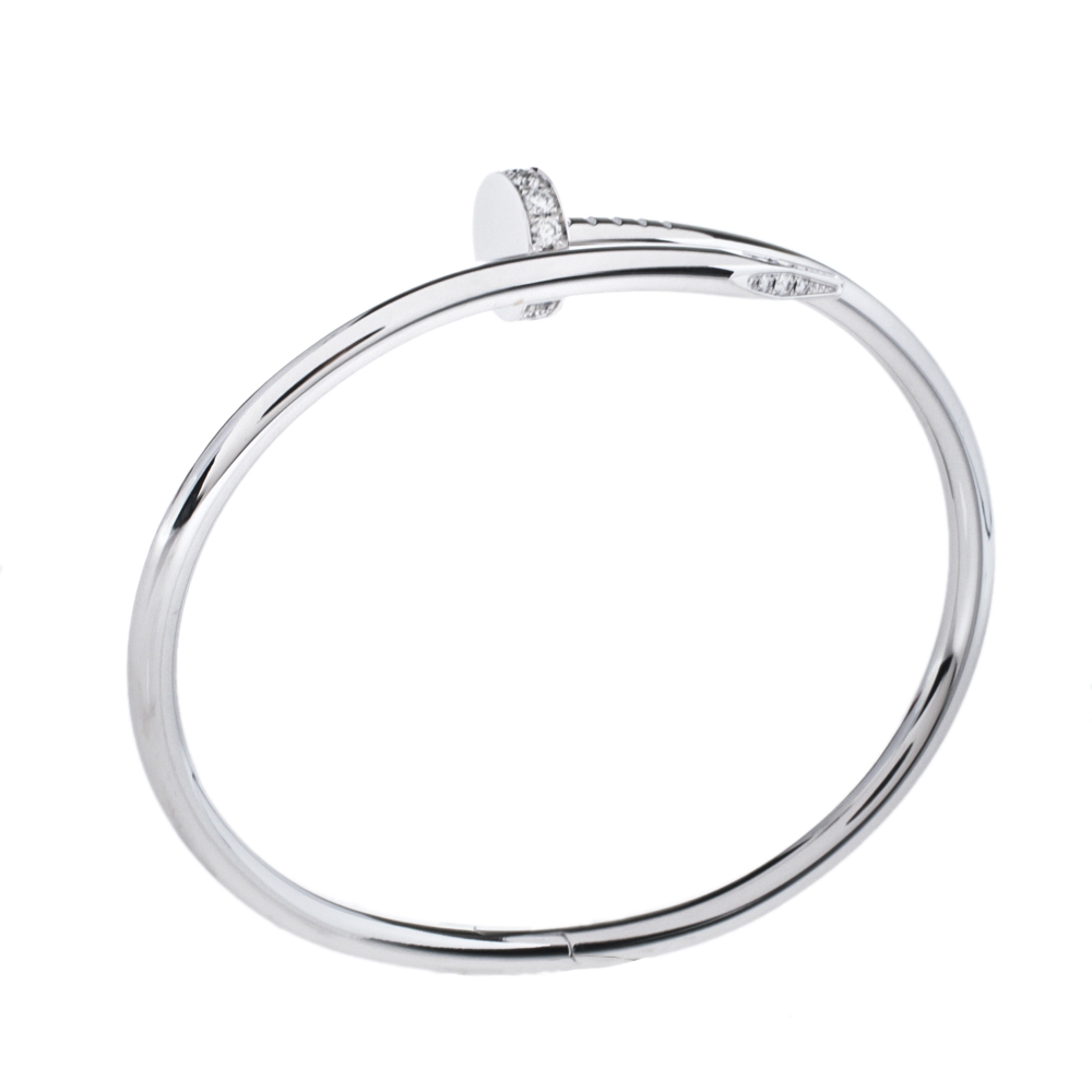 

Cartier Juste Un Clou Diamond 18K White Gold Bracelet 18