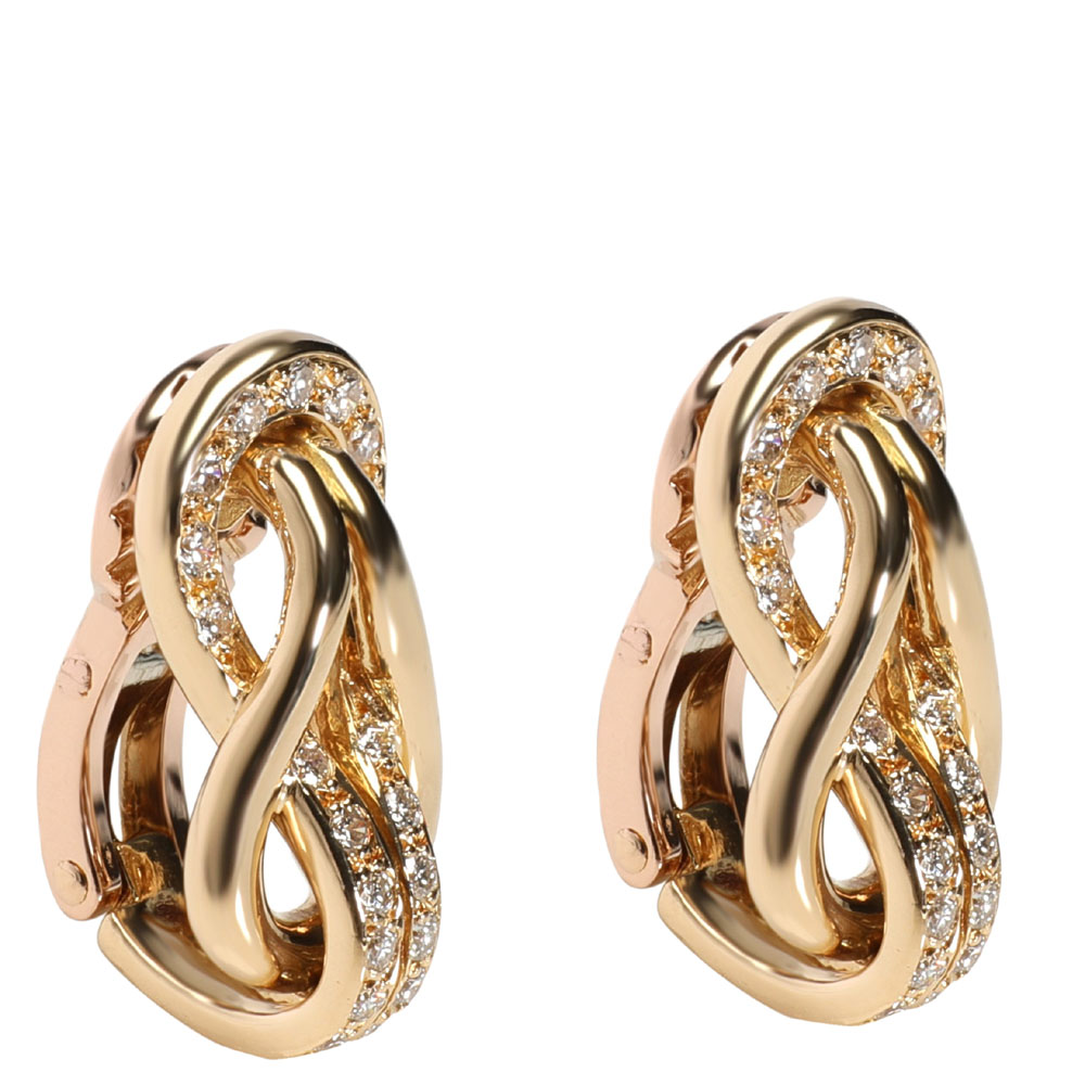 

Cartier Knot Diamond 18K Yellow Gold Earrings