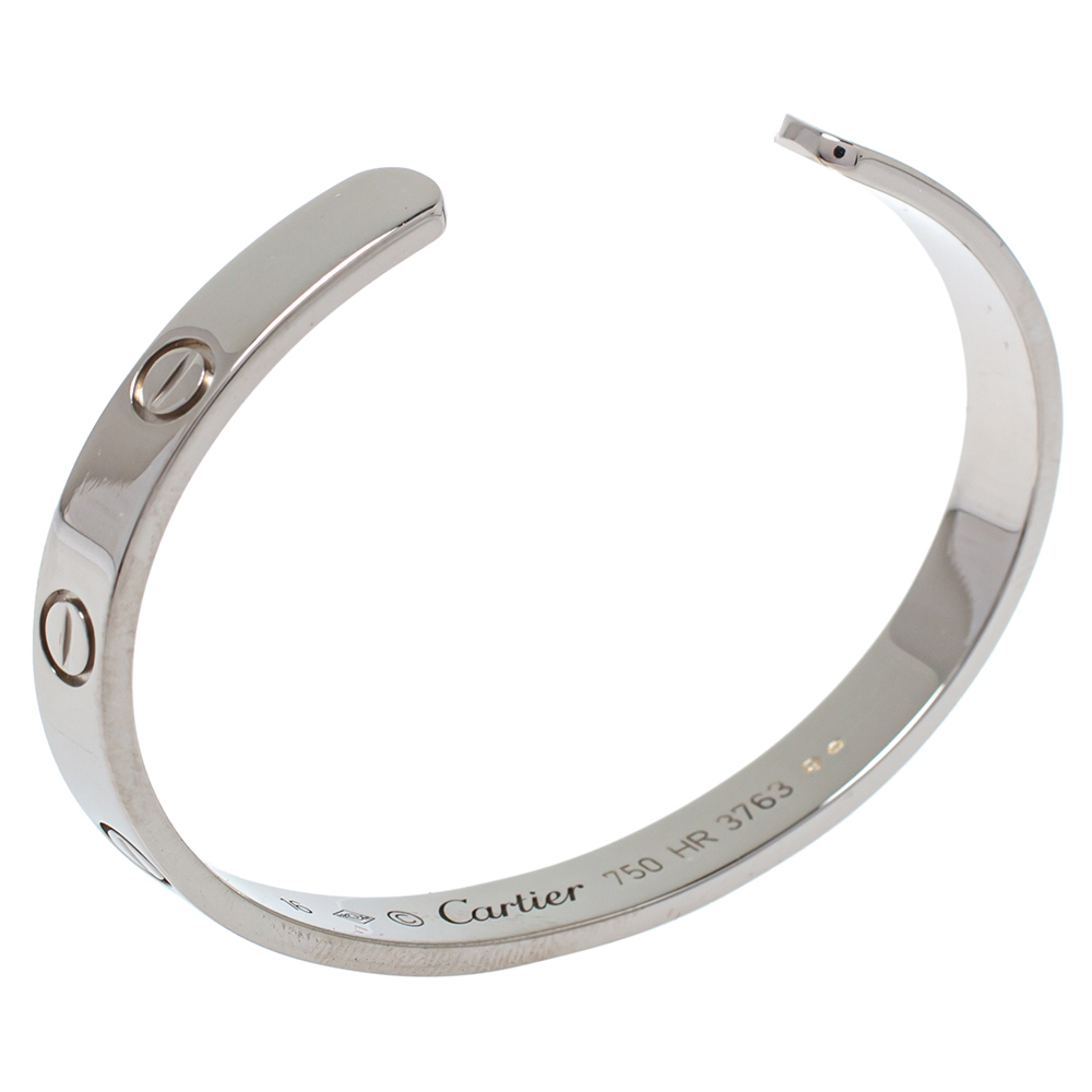 

Cartier Love 18K White Gold Open Cuff Bracelet 16