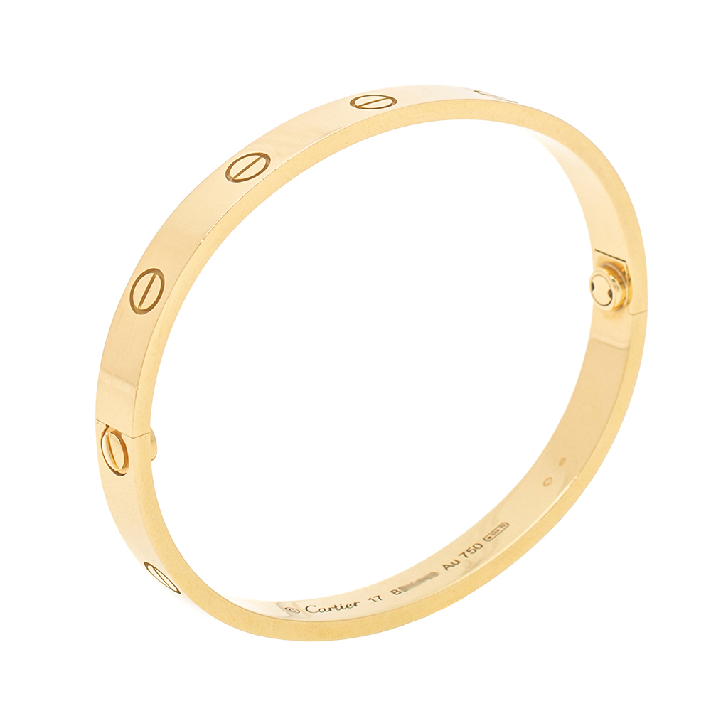 

Cartier Love 18K Yellow Gold Bracelet Size