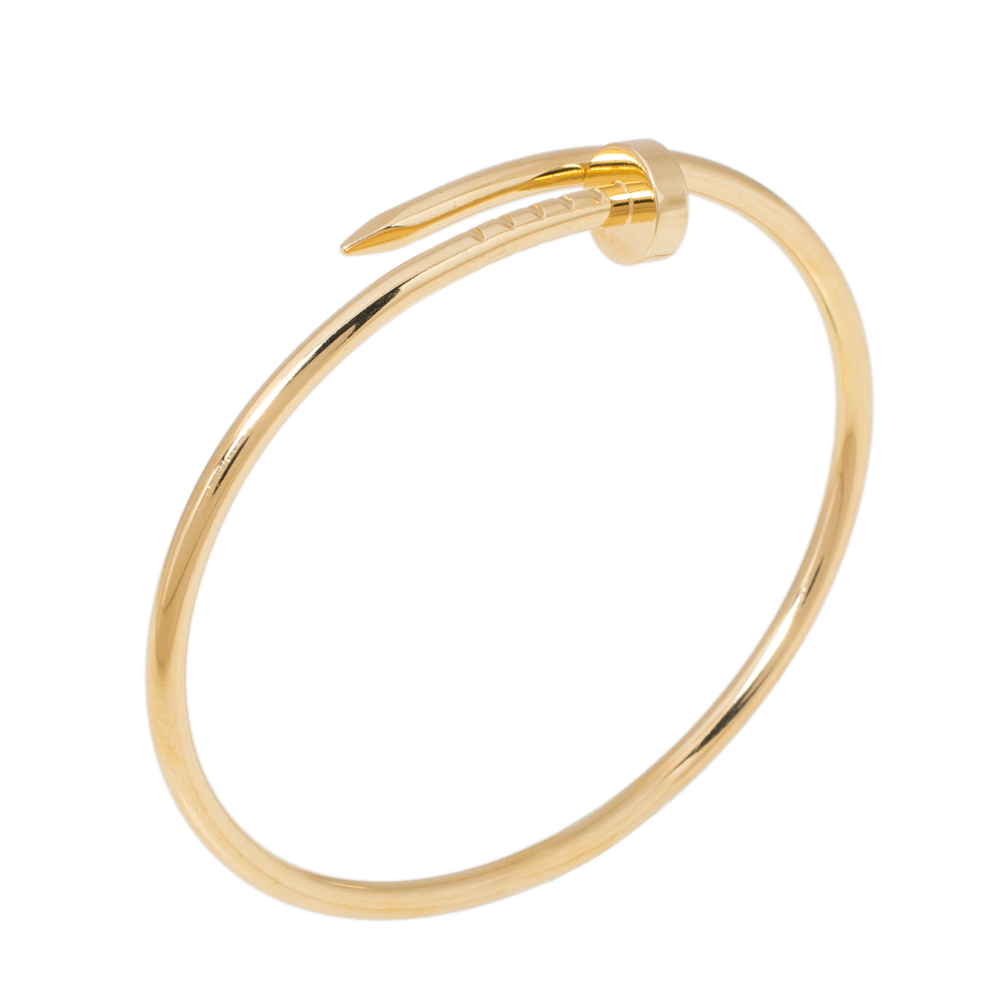

Cartier Juste Un Clou 18K Yellow Gold Bracelet 15