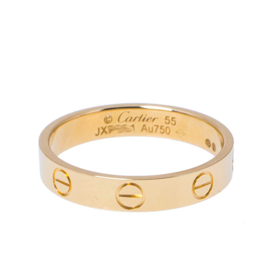 

Cartier Love 18K Yellow Gold Wedding Band Ring Size