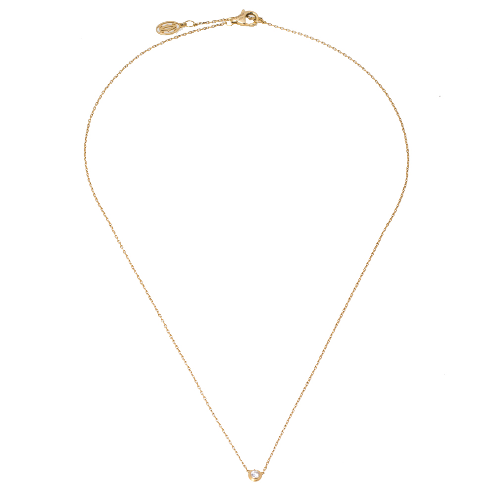 

Cartier Diamants Legers Diamond 18K Yellow Gold Necklace