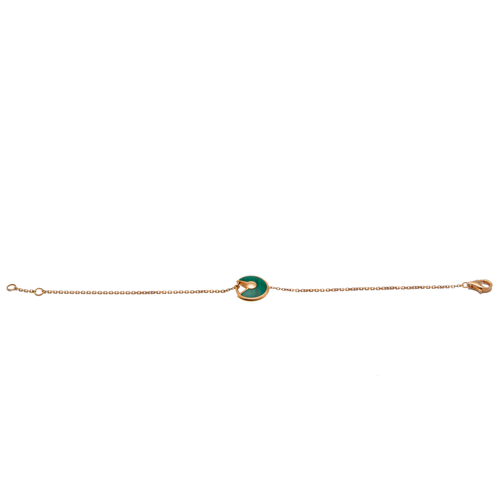 

Cartier Amulette Malachite Yellow Gold Bracelet