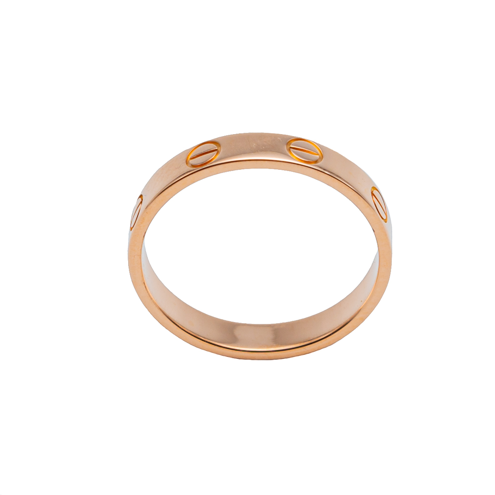 

Cartier Love Narrow Rose Gold Ring Size