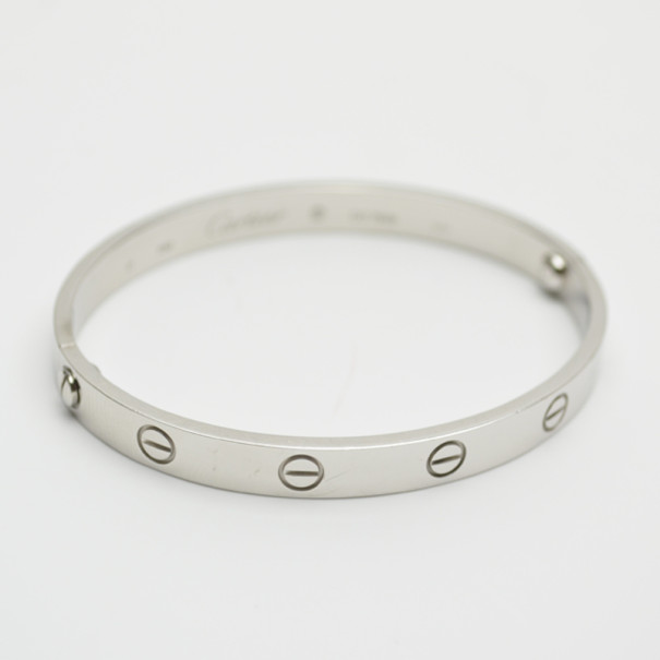 Pre Owned Cartier 18KT White Gold Love Bracelet