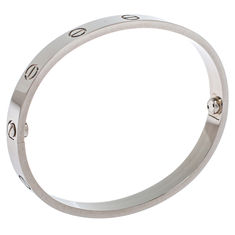 

Cartier Love 18K White Gold Bracelet 17