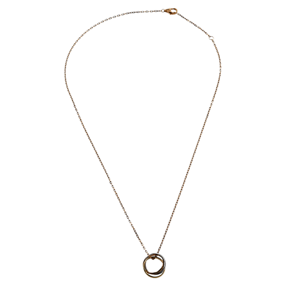 

Cartier Trinity 18K Three Tone Gold Pendant Necklace