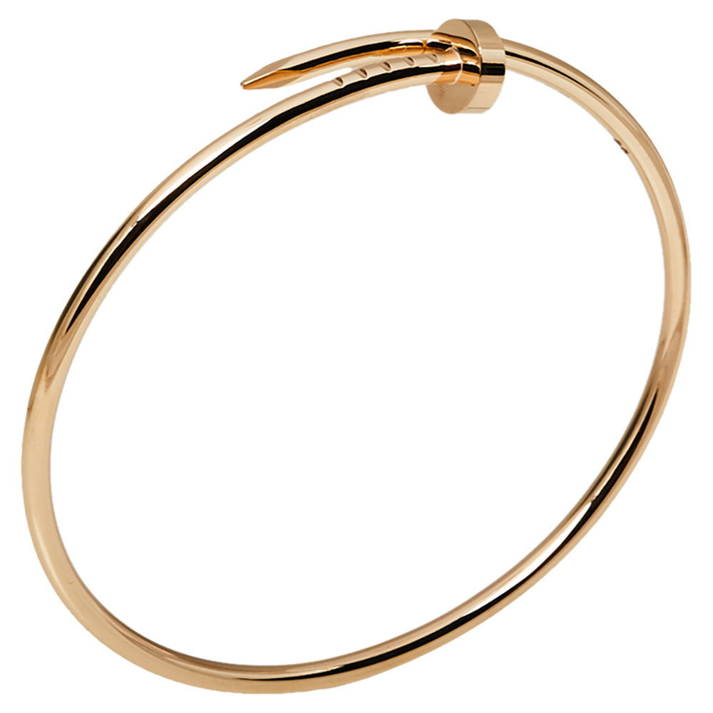 

Cartier Juste Un Clou 18K Rose Gold Bracelet SM 17