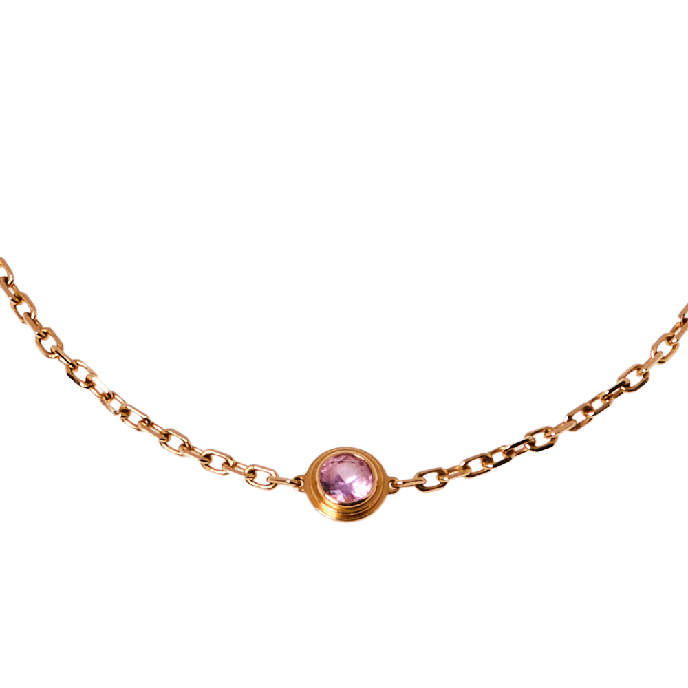 

Cartier Saphirs L÷gers De Cartier Pink Sapphire 18K Rose Gold Bracelet