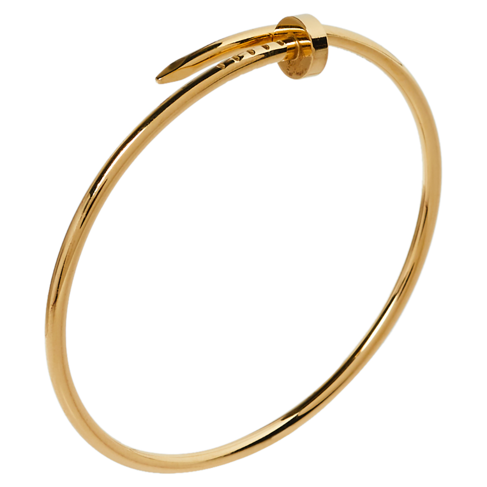 

Cartier Juste Un Clou 18K Yellow Gold SM Bracelet 17