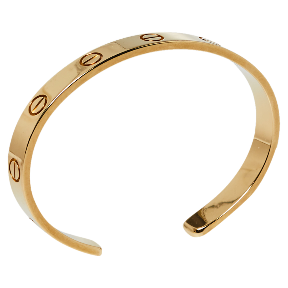 

Cartier Love 18K Yellow Gold Cuff Bracelet 16