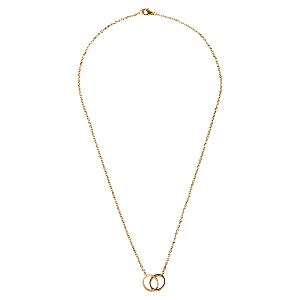 

Cartier Love 2 Hoops 18K Yellow Gold Necklace