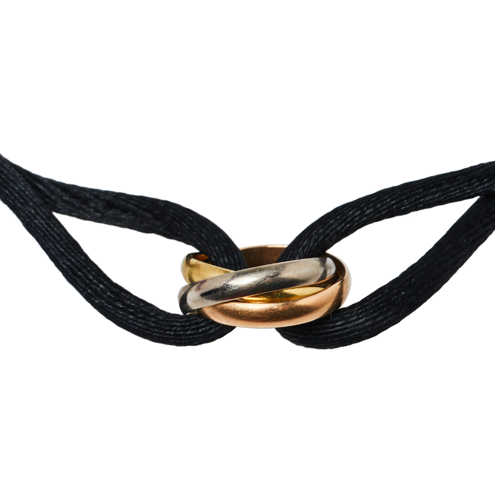 

Cartier Trinity 18K Three Tone Gold Adjustable Cord Bracelet