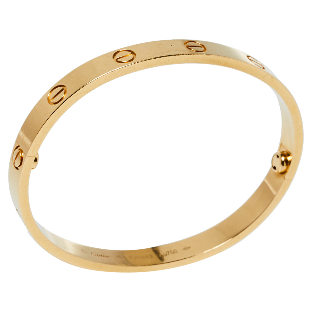 

Cartier Love 18K Yellow Gold Bracelet 17