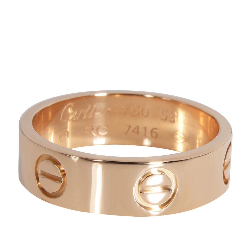 

Cartier 18K Rose Gold Love Ring Size