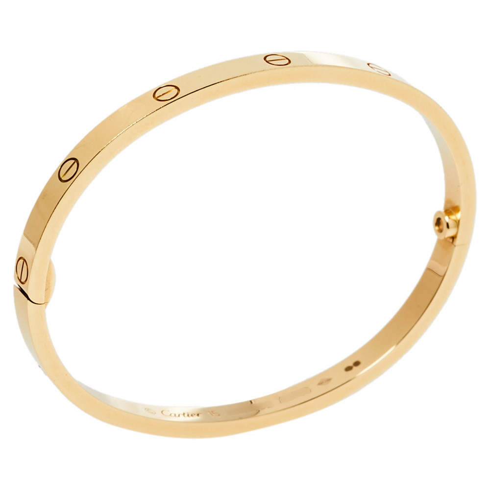 

Cartier Love 18K Yellow Gold Bracelet SM 15