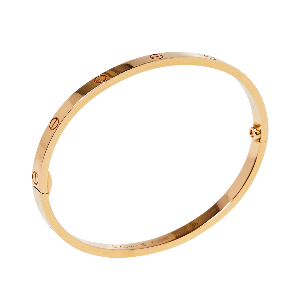 

Cartier Love 18K Rose Gold Bracelet SM 16