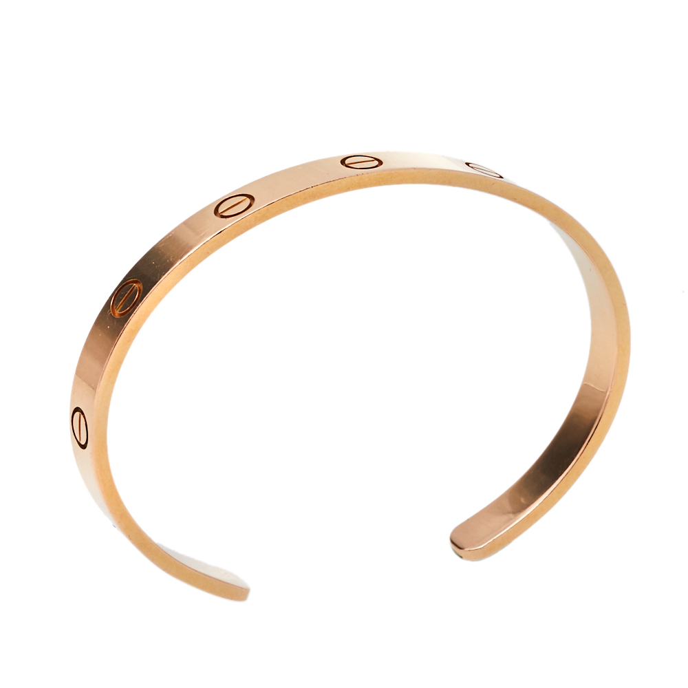 

Cartier Love 18K Rose Gold Open Cuff Bracelet 18