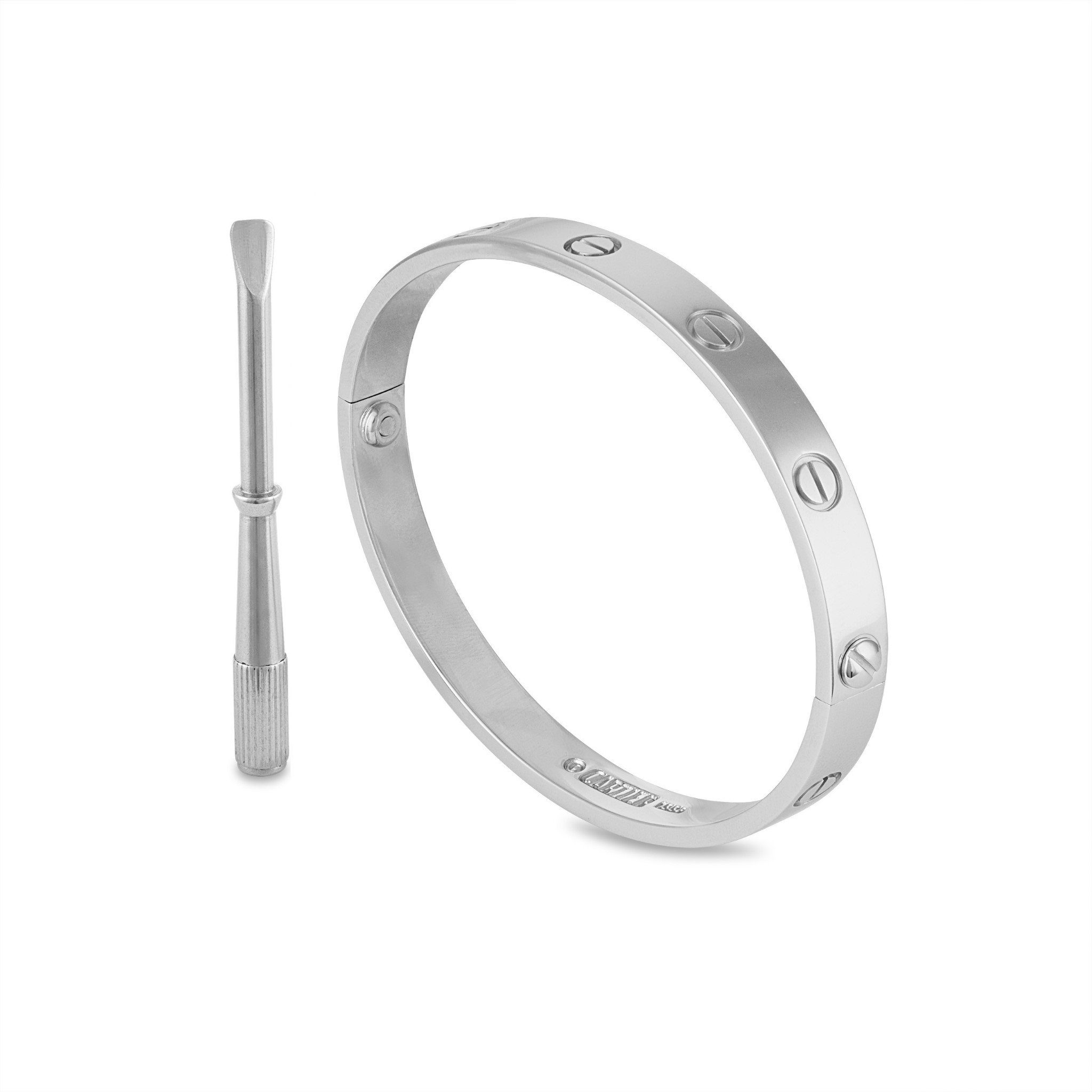 

Cartier 18K White Gold Love Bracelet Size: 17cm