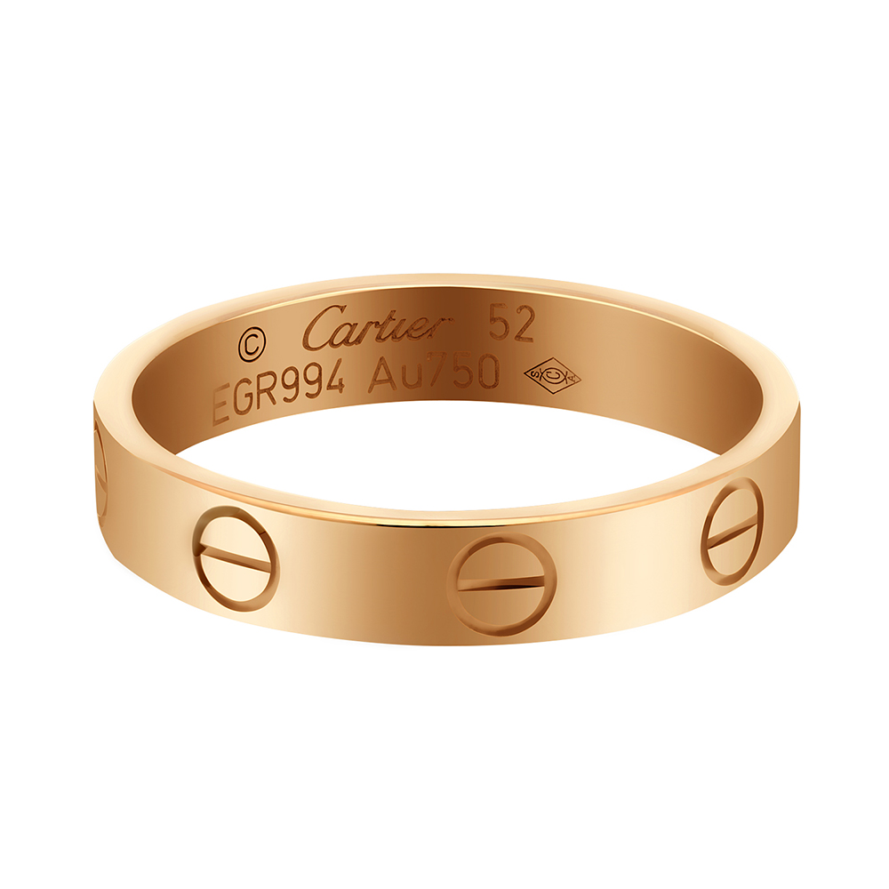 

Cartier 18K Rose Gold Mini Love Ring Size EU 50