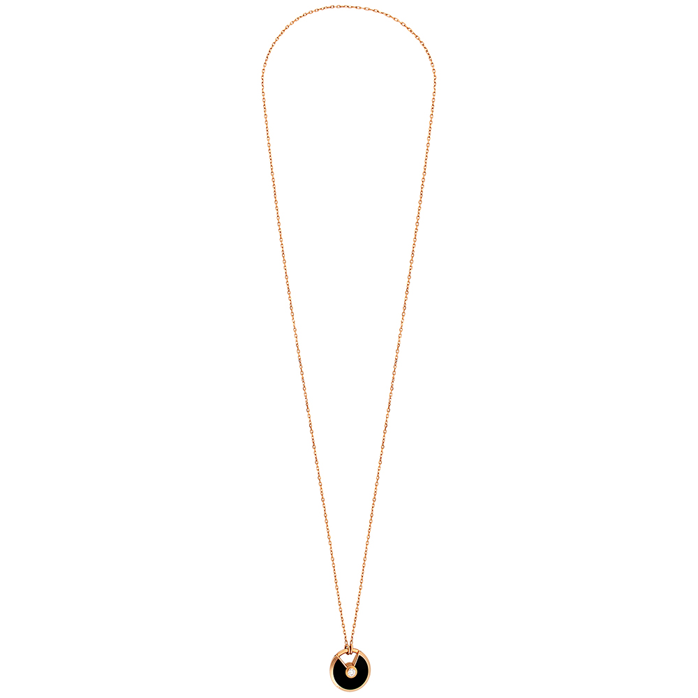 

Cartier 18K Rose Gold Amulette De Cartier Necklace Length: 21 inches