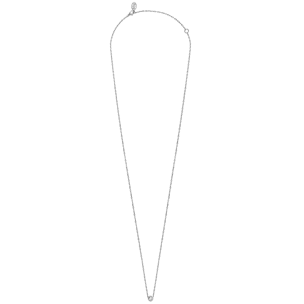 

Cartier 18K White Gold Legers Diamond Necklace Length: 16 inches