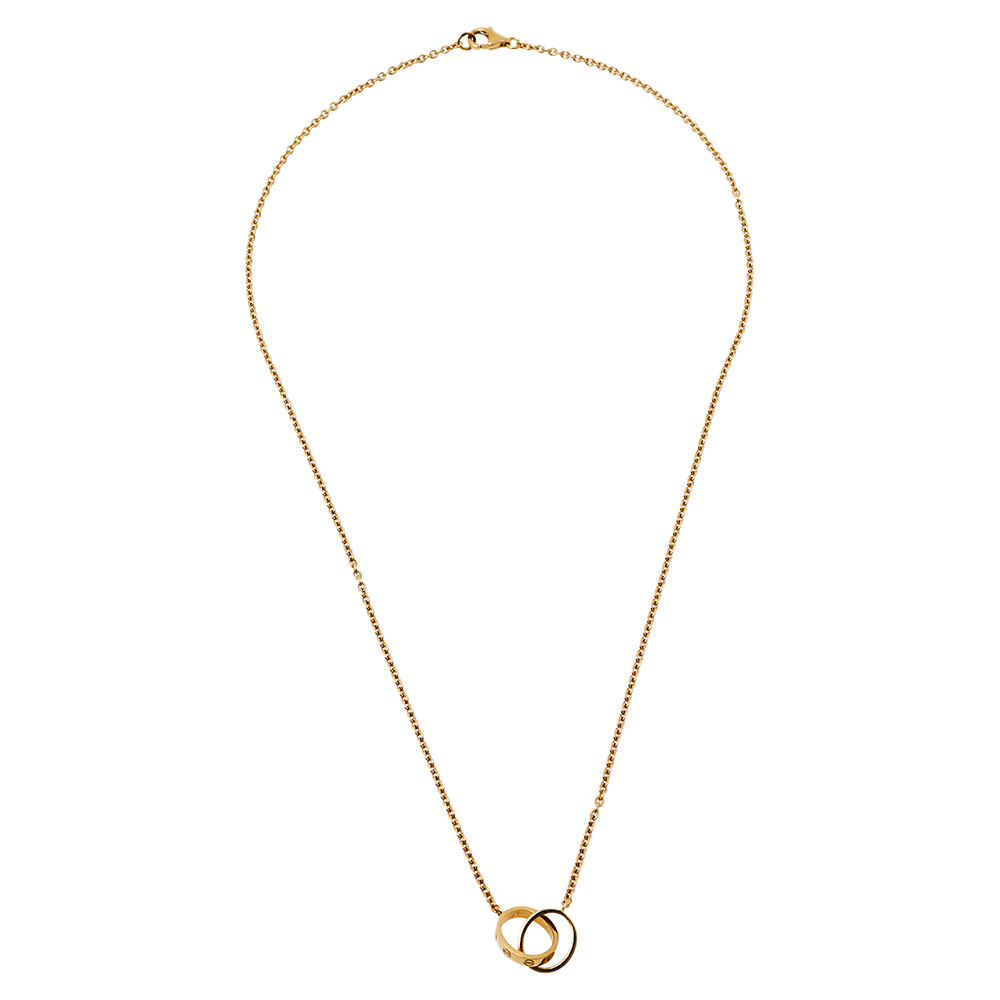 

Cartier Love 2 Hoops 18K Yellow Gold Necklace