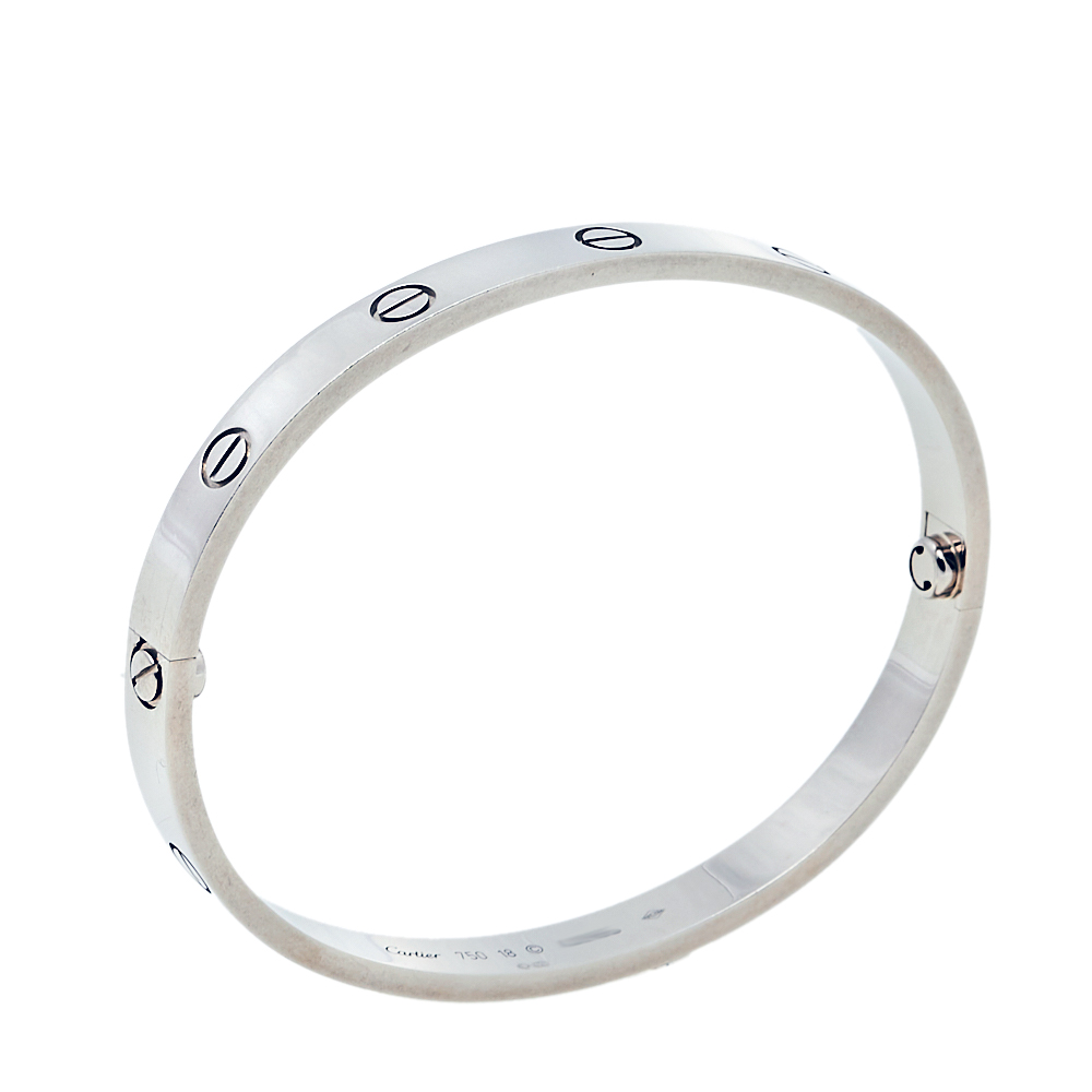 

Cartier Love 18K White Gold Bracelet 18