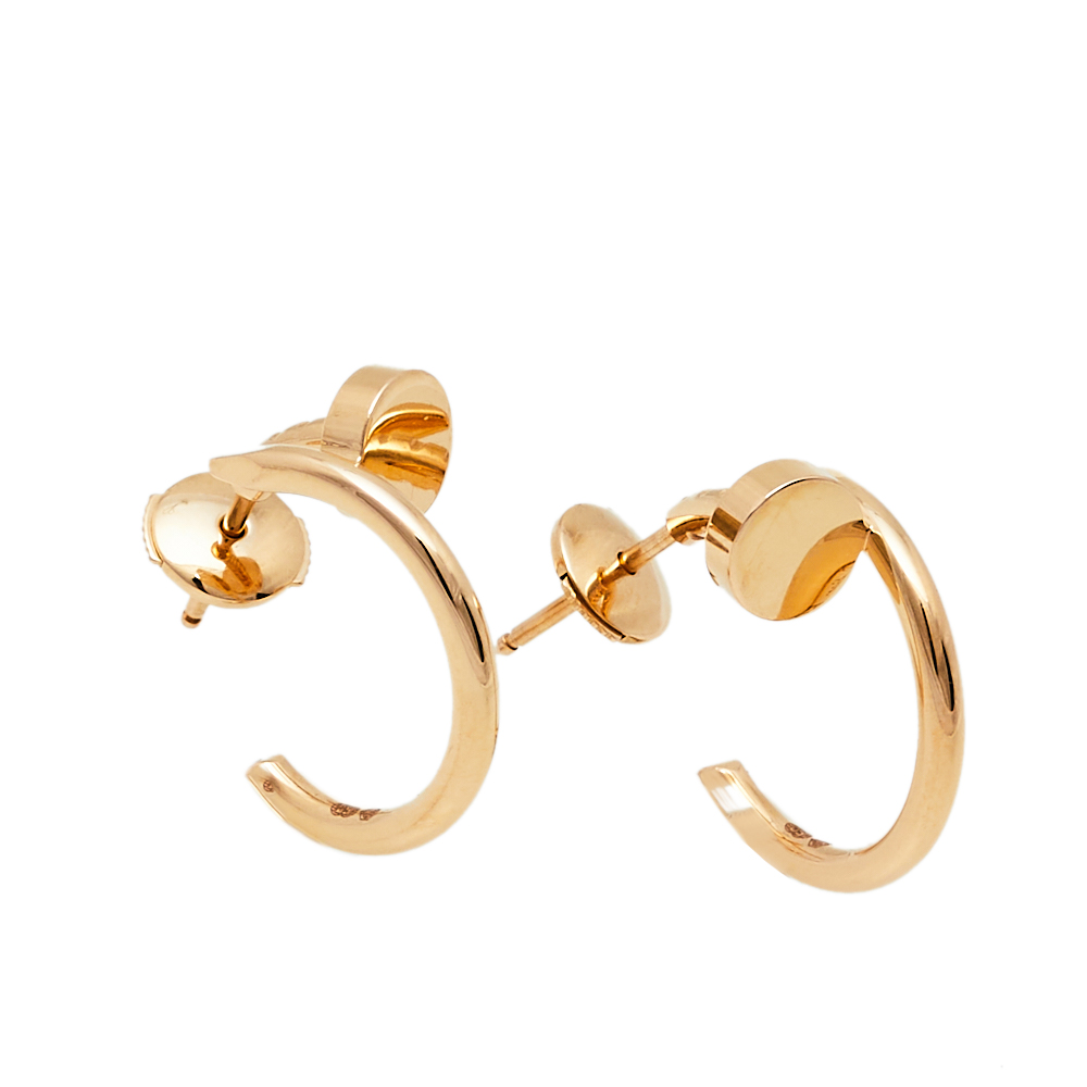 

Cartier Juste Un Clou 18K Rose Gold Hoop Earrings