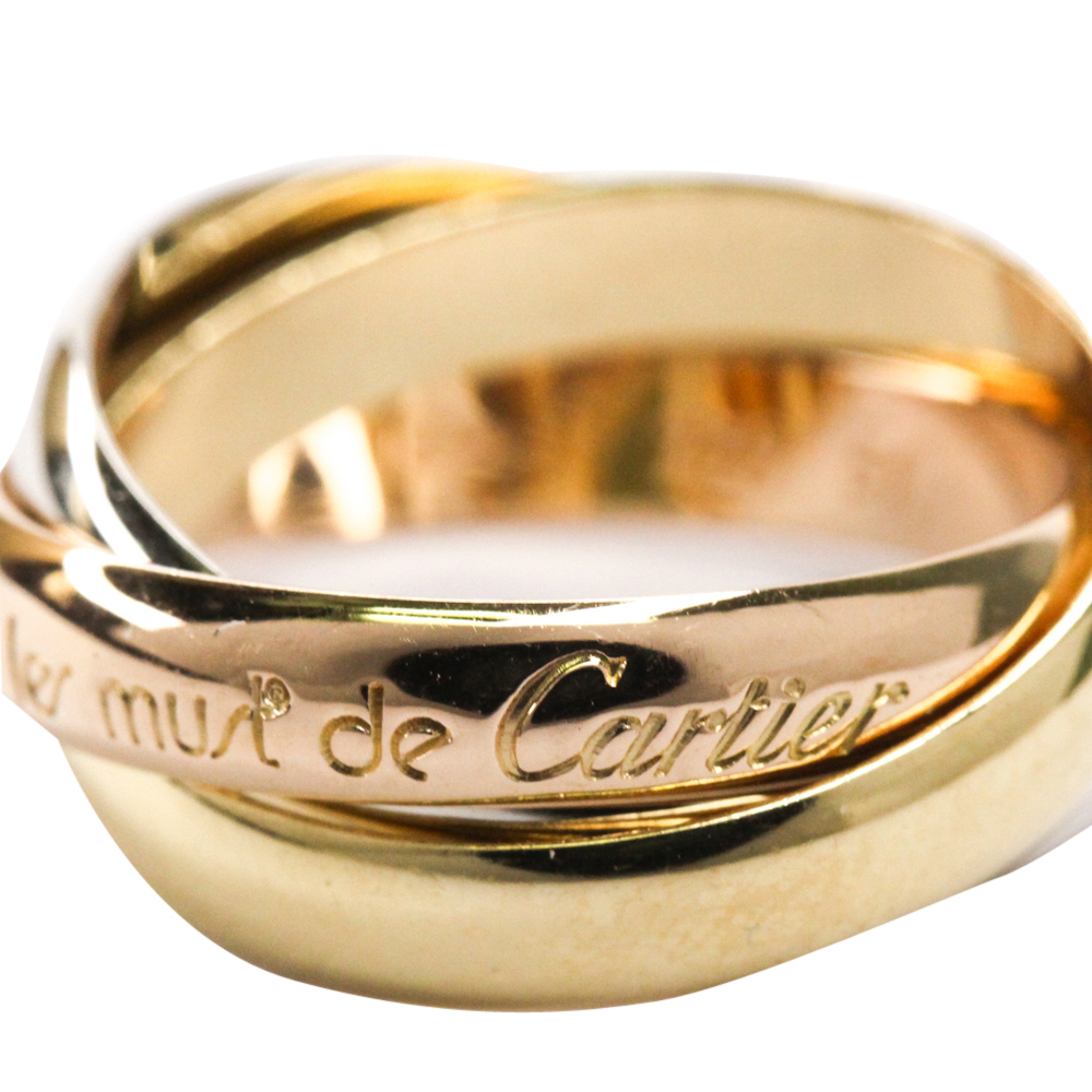 

Cartier Trinity 18K Yellow Gold, Rose Gold, White Gold Ring Size EU 51