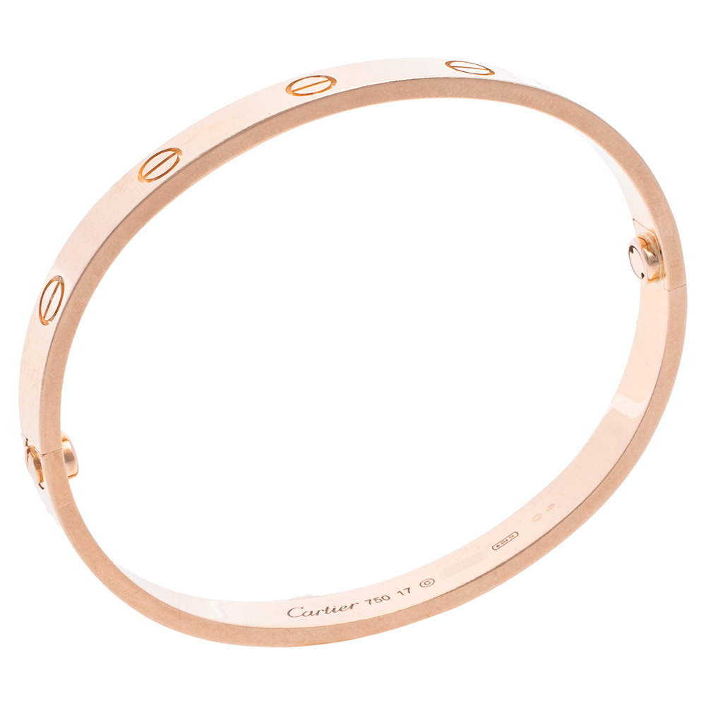 

Cartier Love 18K Rose Gold Bracelet 17