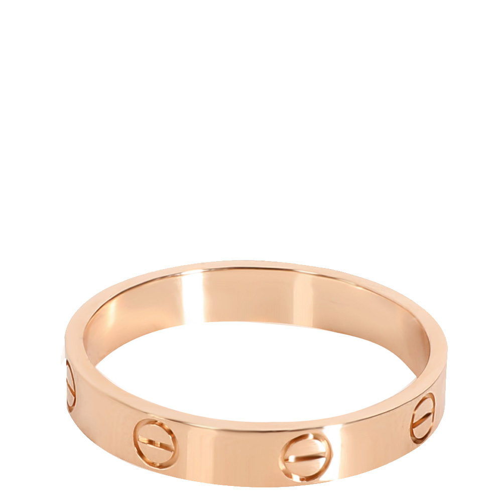 

Cartier 18K Rose Gold Love Wedding Band Ring 60